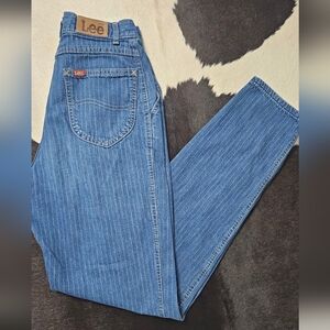 Vintage 90s Lee Riders Pinstriped Jeans